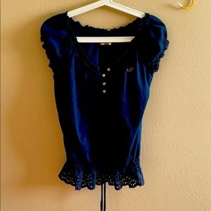 Holister shirt dress navy